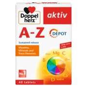 Illustration of the product packaging Doppelherz aktiv A-Z DEPOT front view